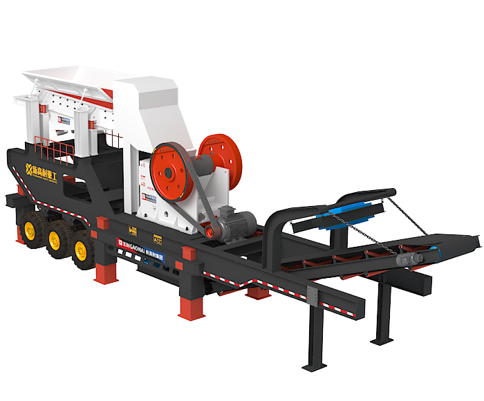 Complete set of mobile crushing station for hard rock