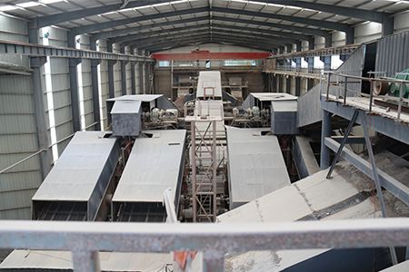 700-800tph granite crushing and sand making production line in Indonesia