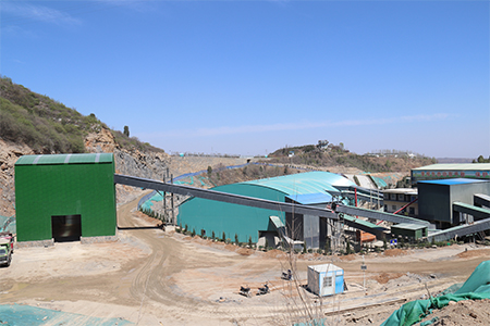 700-800tph granite crushing and sand making production line in Indonesia