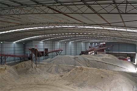 800tph limestone crushing and sand making production line in India