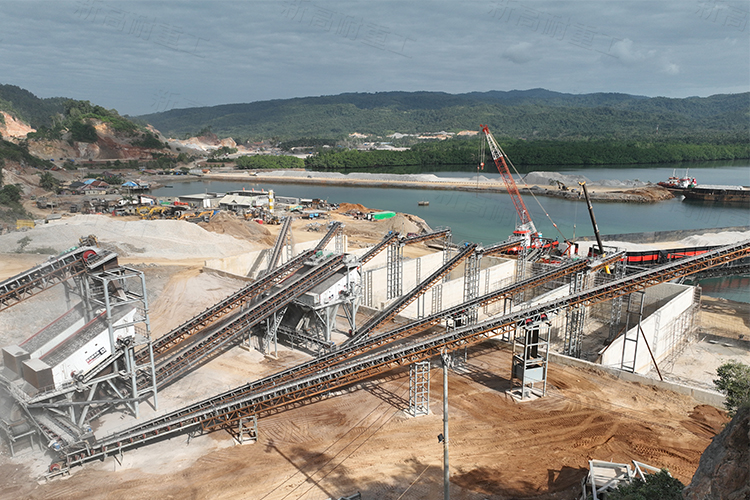 800-1000tph limestone production line in Indonesia Kendari