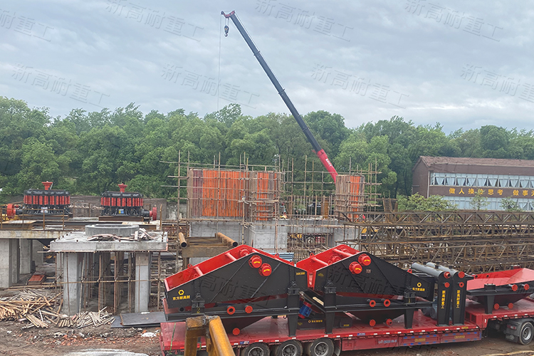 750tph cobblestone production line in Wuxue City, Hubei Province