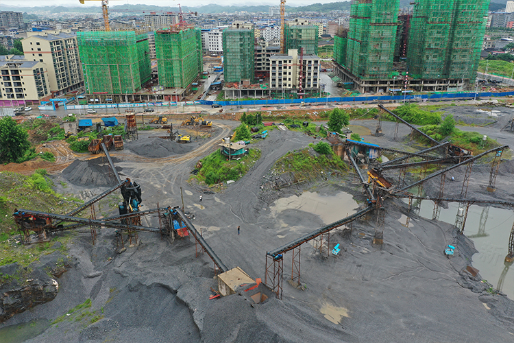 150tph limestone sand production line in Shaoyang City, Hunan Province