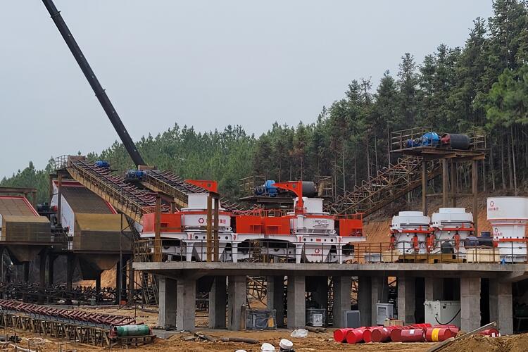 500tph metamorphic sandstone production line in Jian City, Jiangxi Province