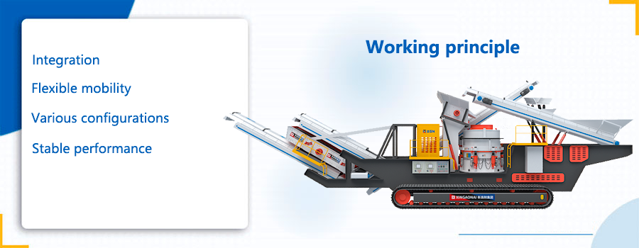 Mobile cone crusher working principle diagram