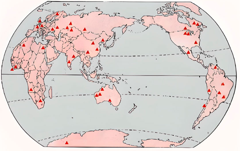 Where is pyrite found