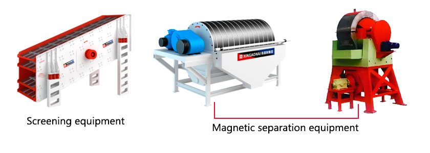 Screening magnetic separation equipment